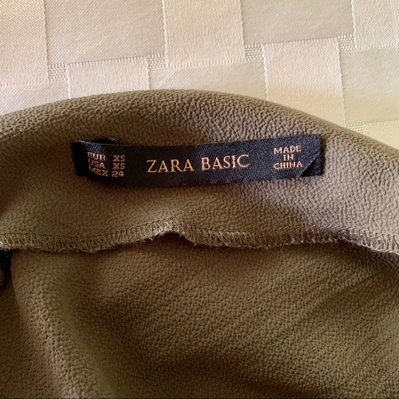 CLOSING SALE! 
🎉HP!!🎉 Zara Basic | Army Green Romper - Picture 6 of 6